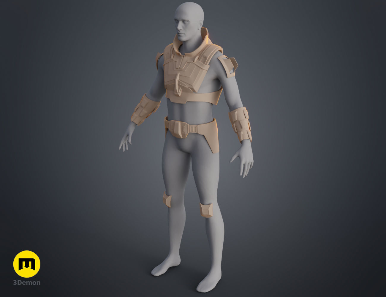 Glossu Rabban Harkonnen armor - Dune 3D print model_10