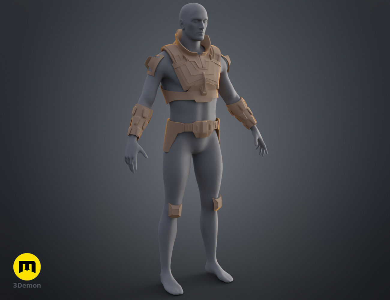 Glossu Rabban Harkonnen armor - Dune 3D print model_8