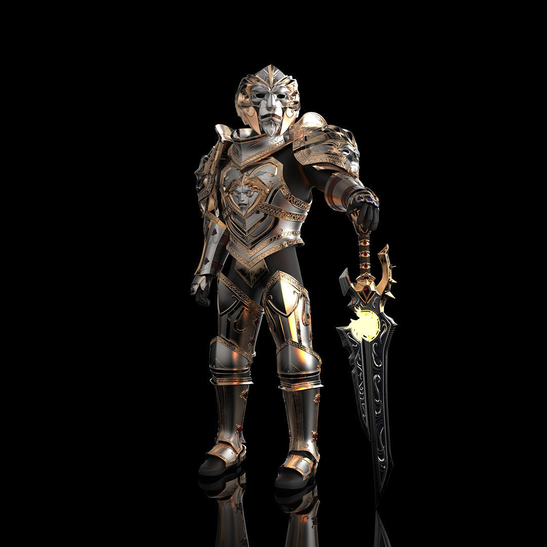 Anduin Wrynn Full Armor Set 3D Model Ready to Print 3D print model_1