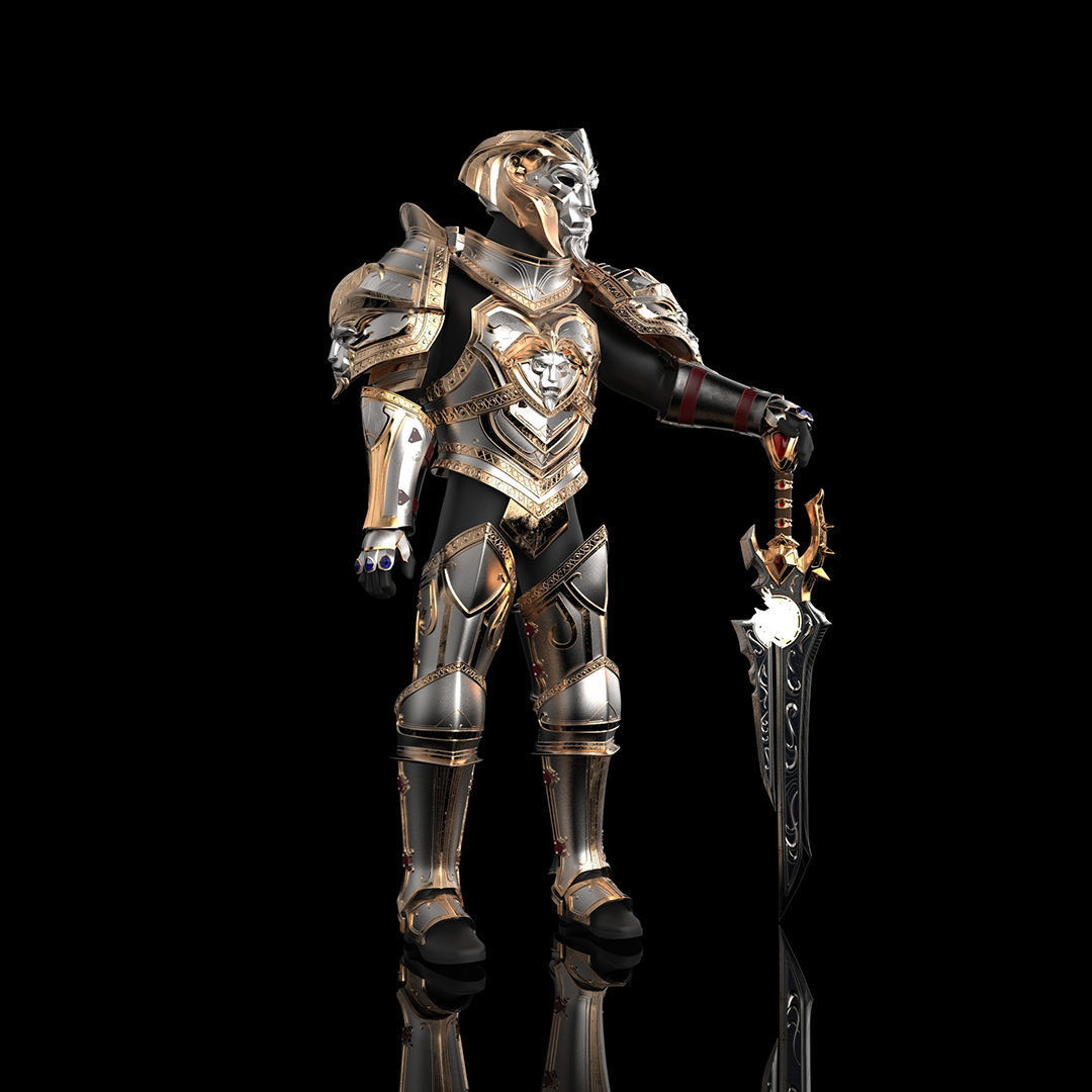Anduin Wrynn Full Armor Set 3D Model Ready to Print 3D print model_2