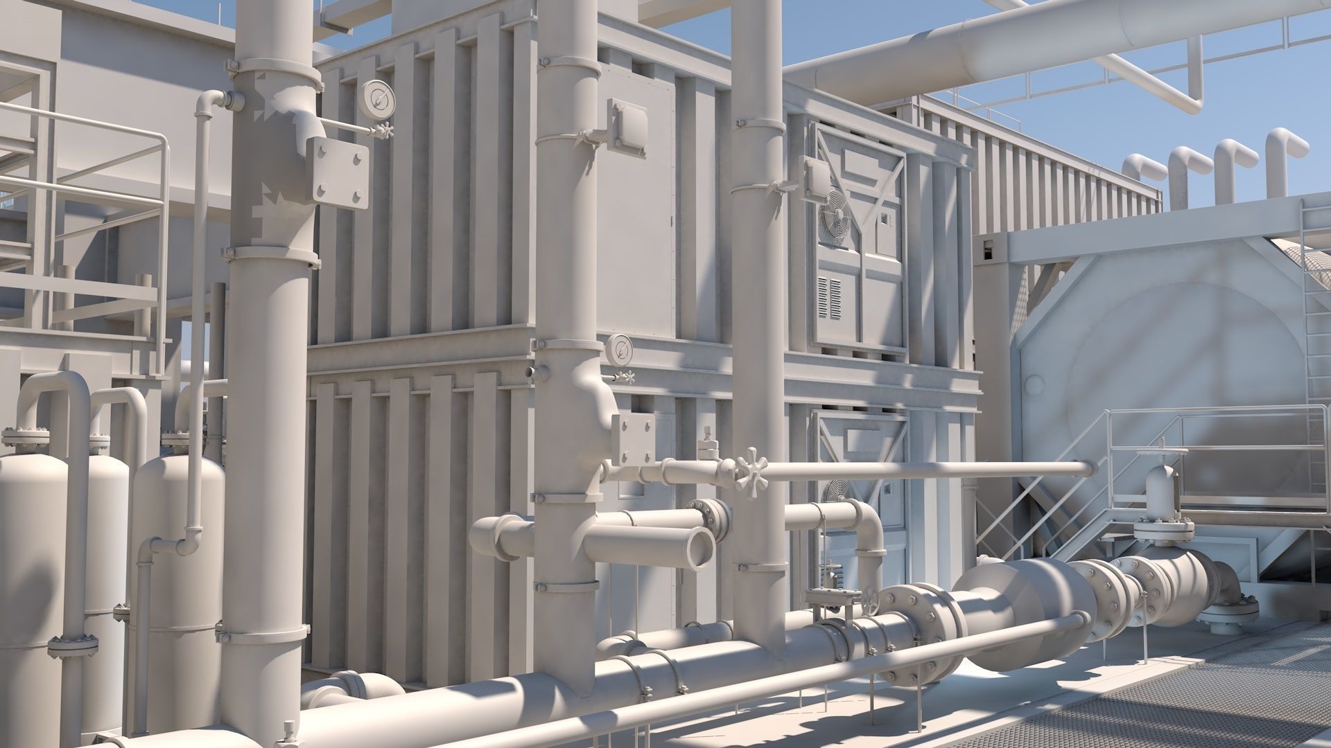 Oil platform 3D model_31