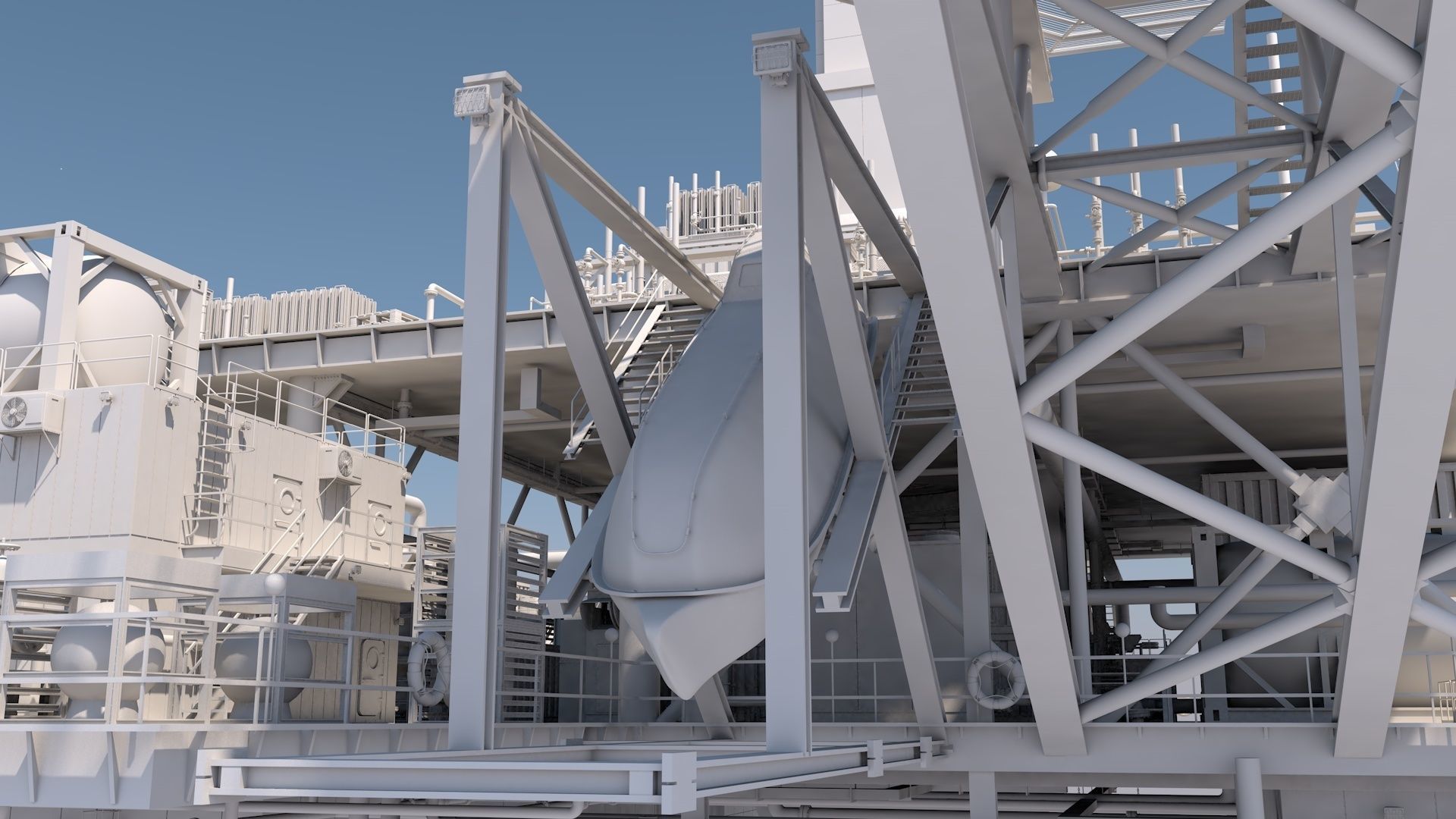 Oil platform 3D model_23