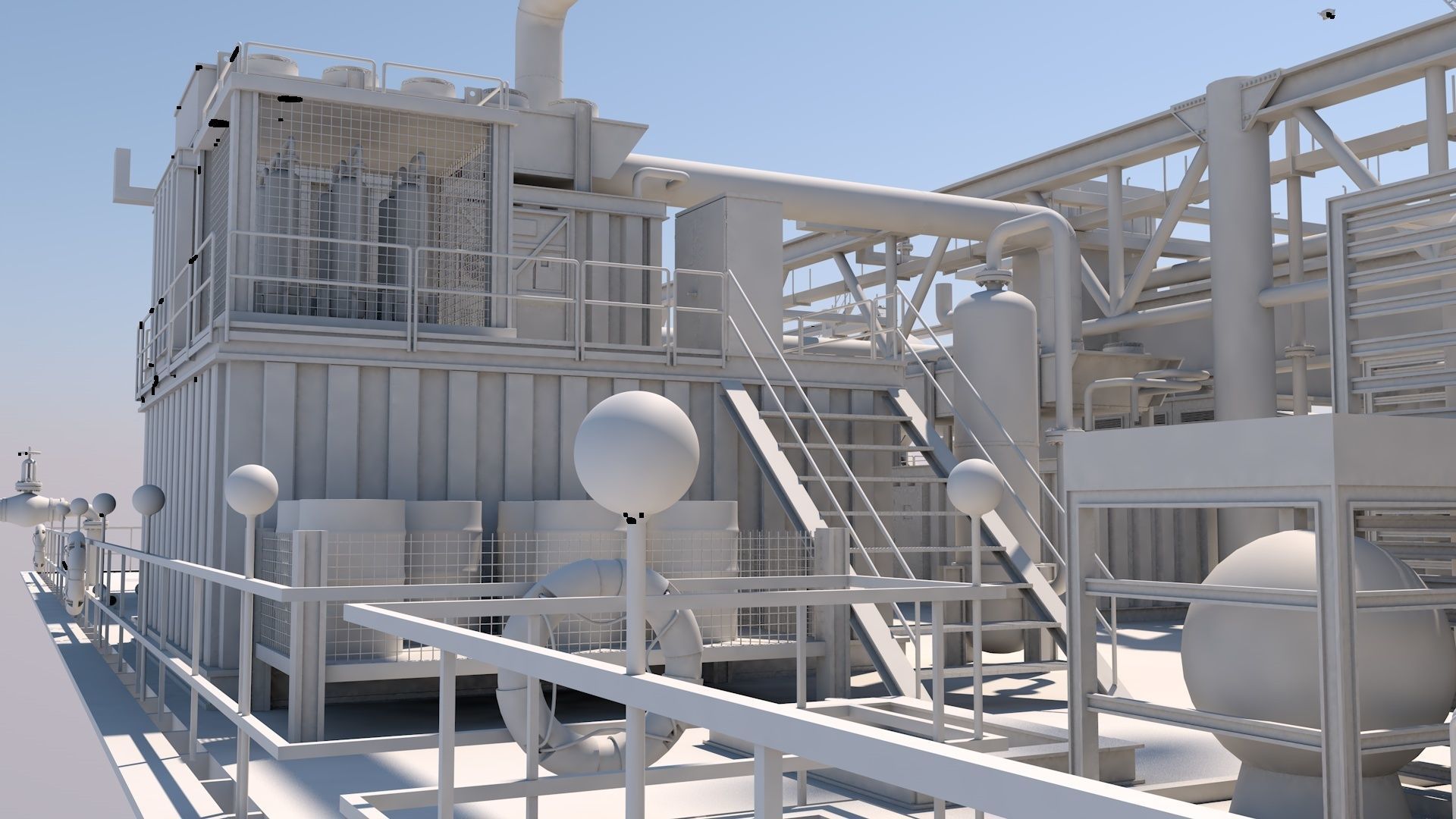 Oil platform 3D model_13