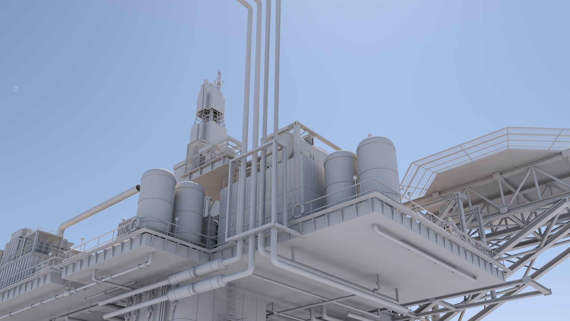 Oil platform 3D model_10