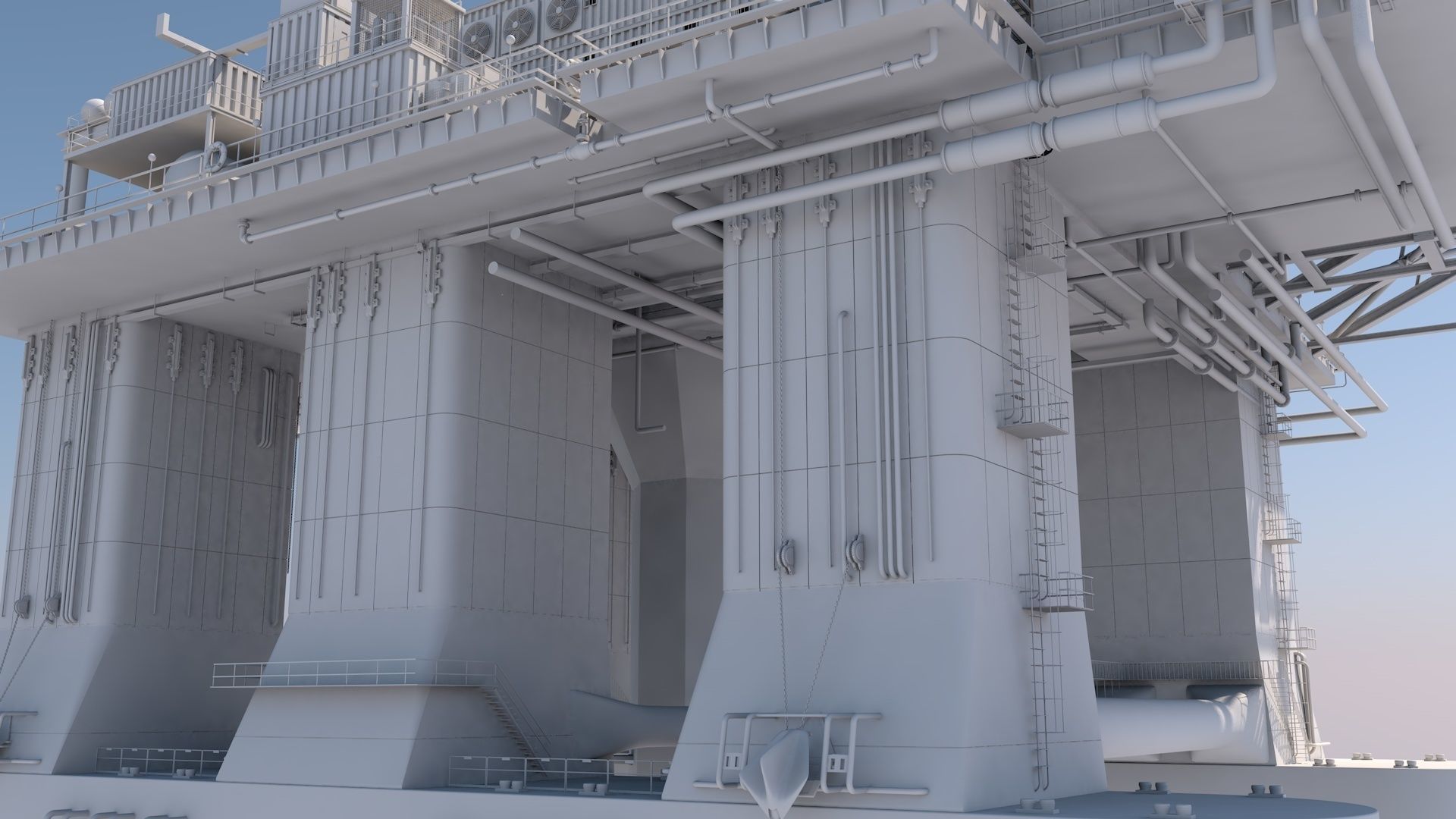 Oil platform 3D model_29