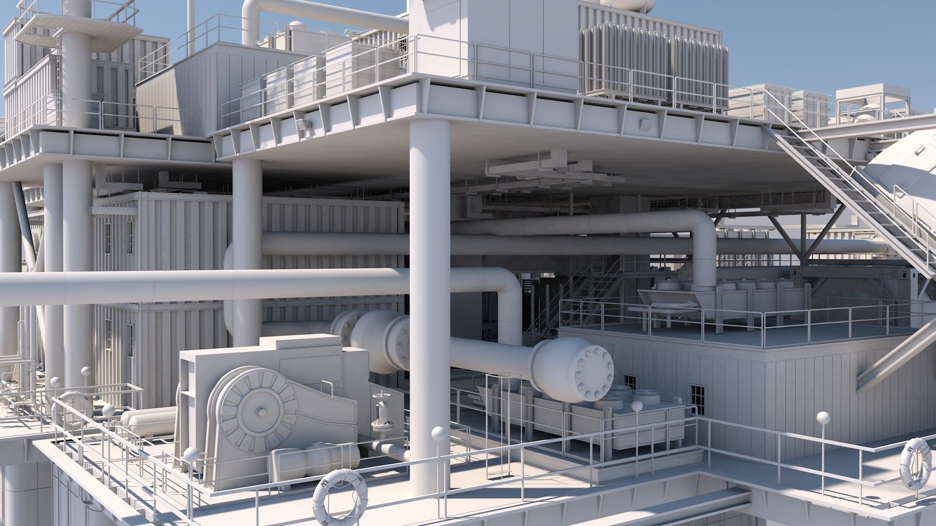 Oil platform 3D model_20