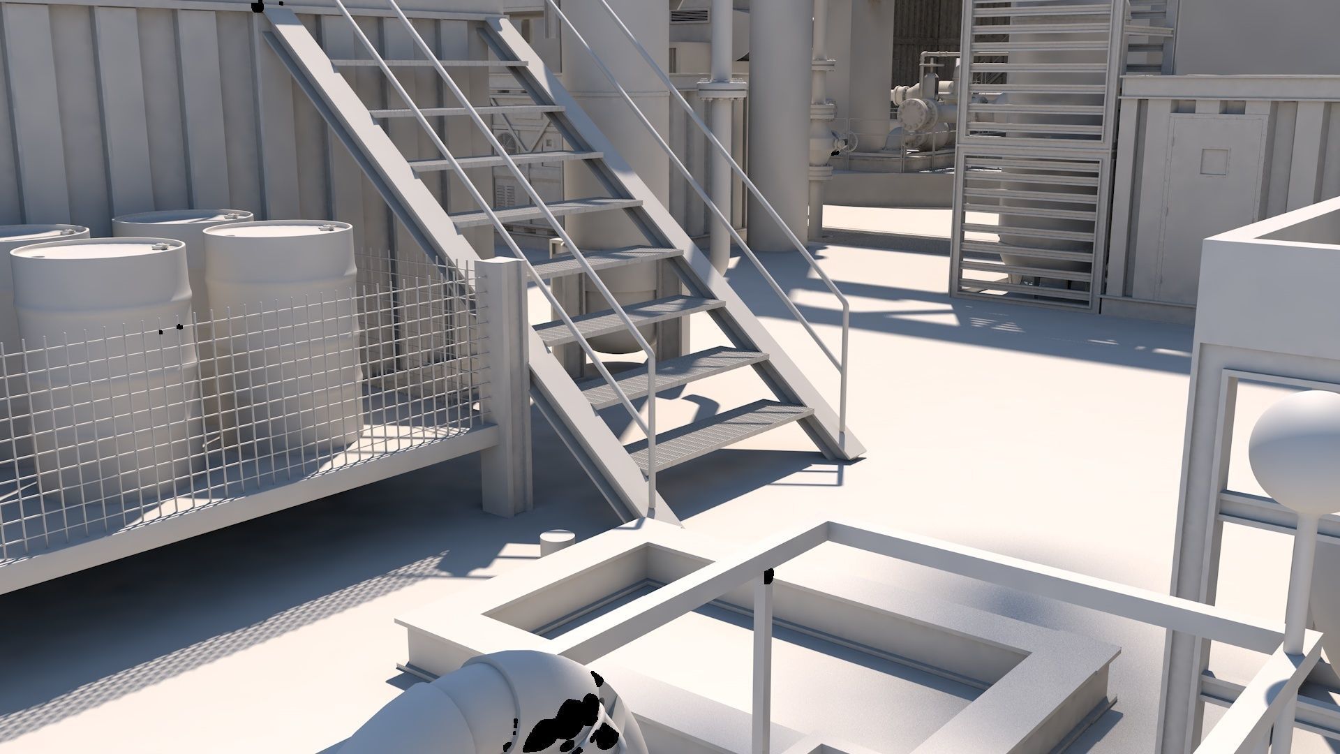 Oil platform 3D model_6