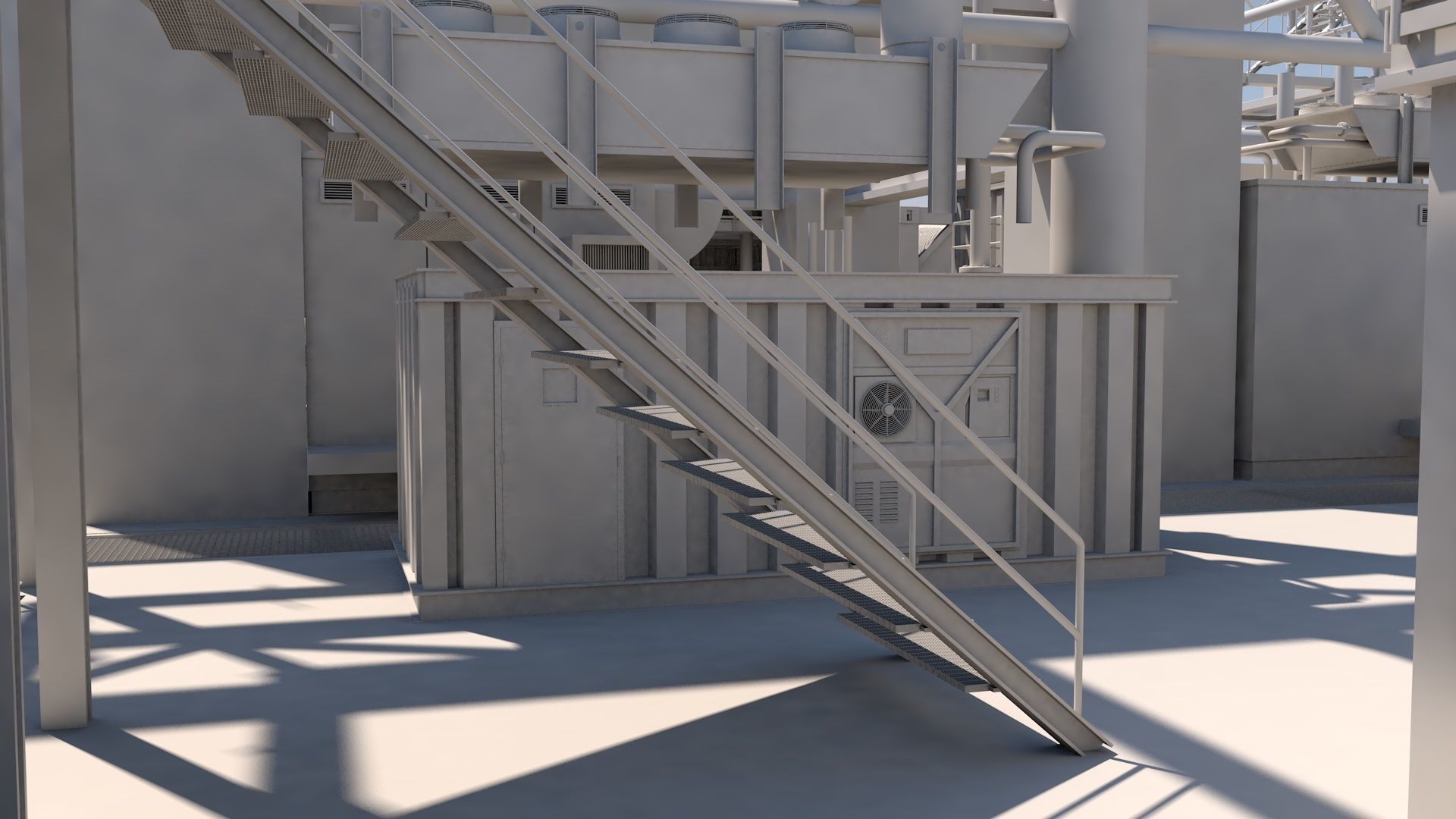 Oil platform 3D model_2