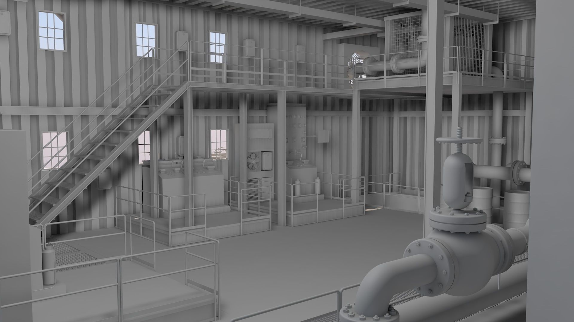 Oil platform 3D model_24