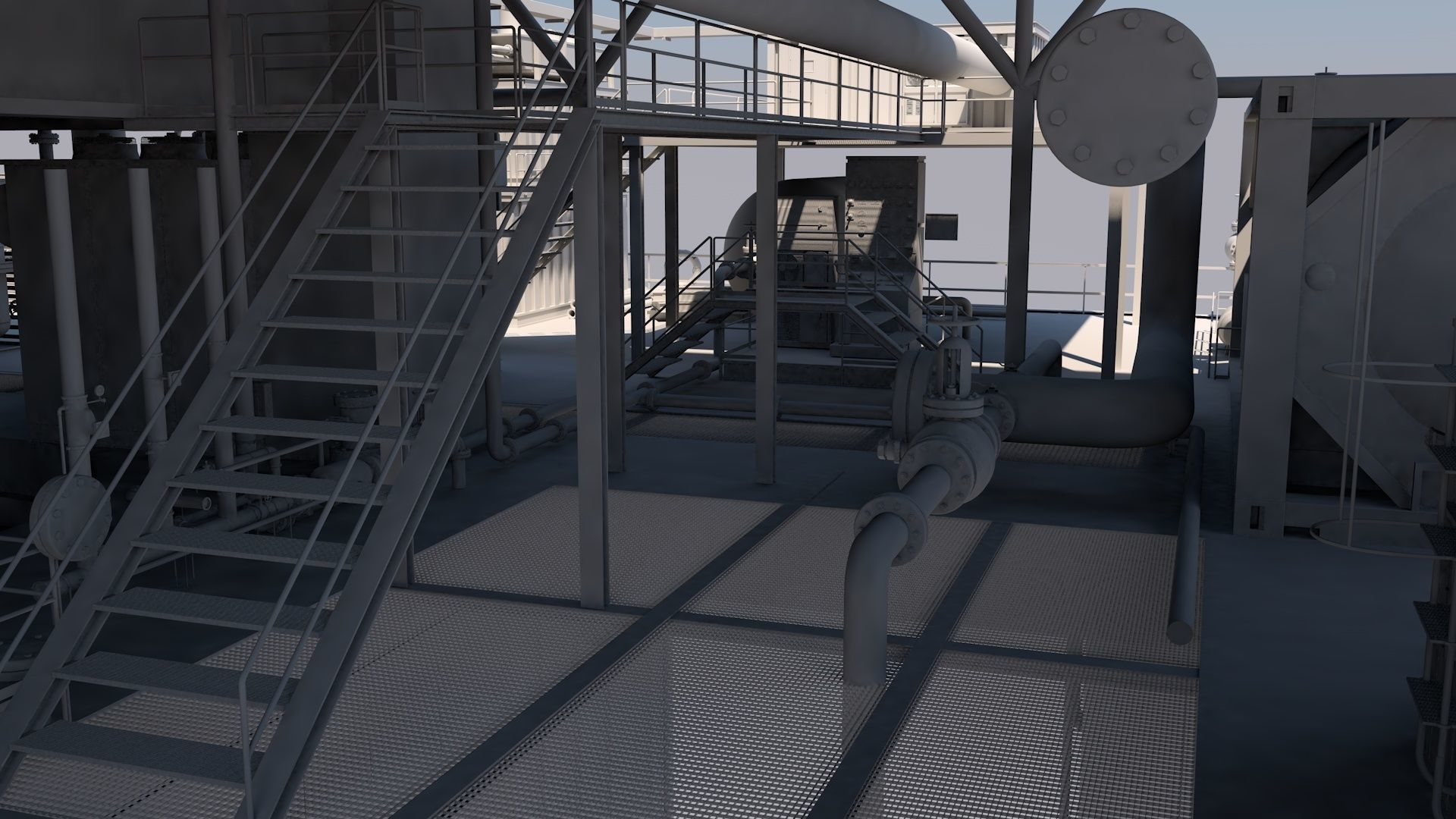 Oil platform 3D model_11