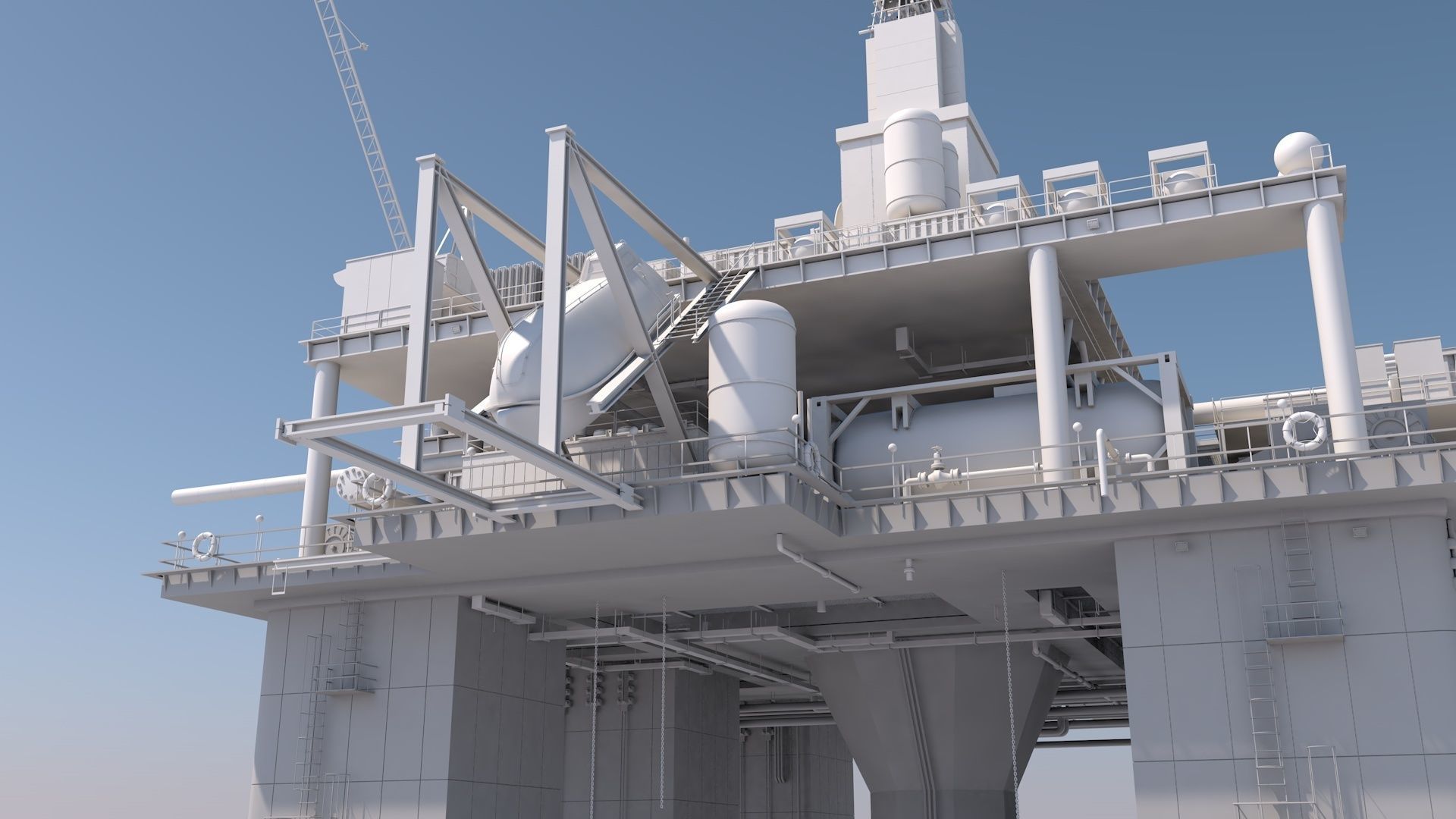 Oil platform 3D model_33