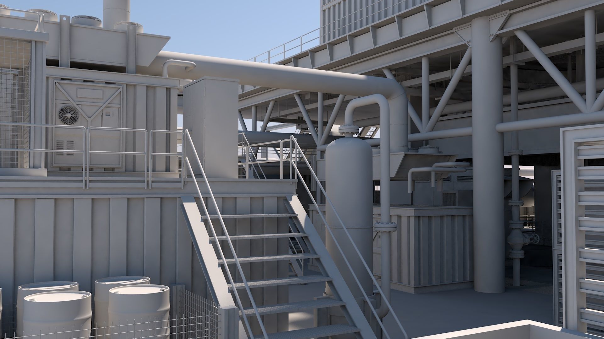Oil platform 3D model_34