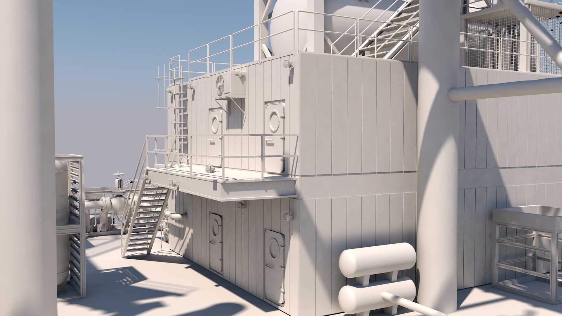 Oil platform 3D model_5