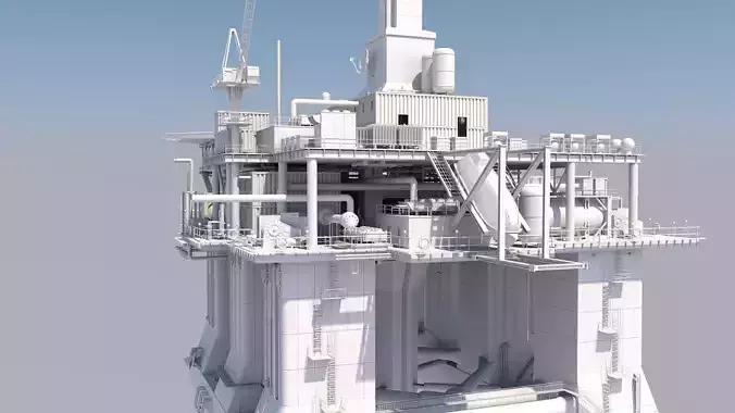 Oil  platform 3D model