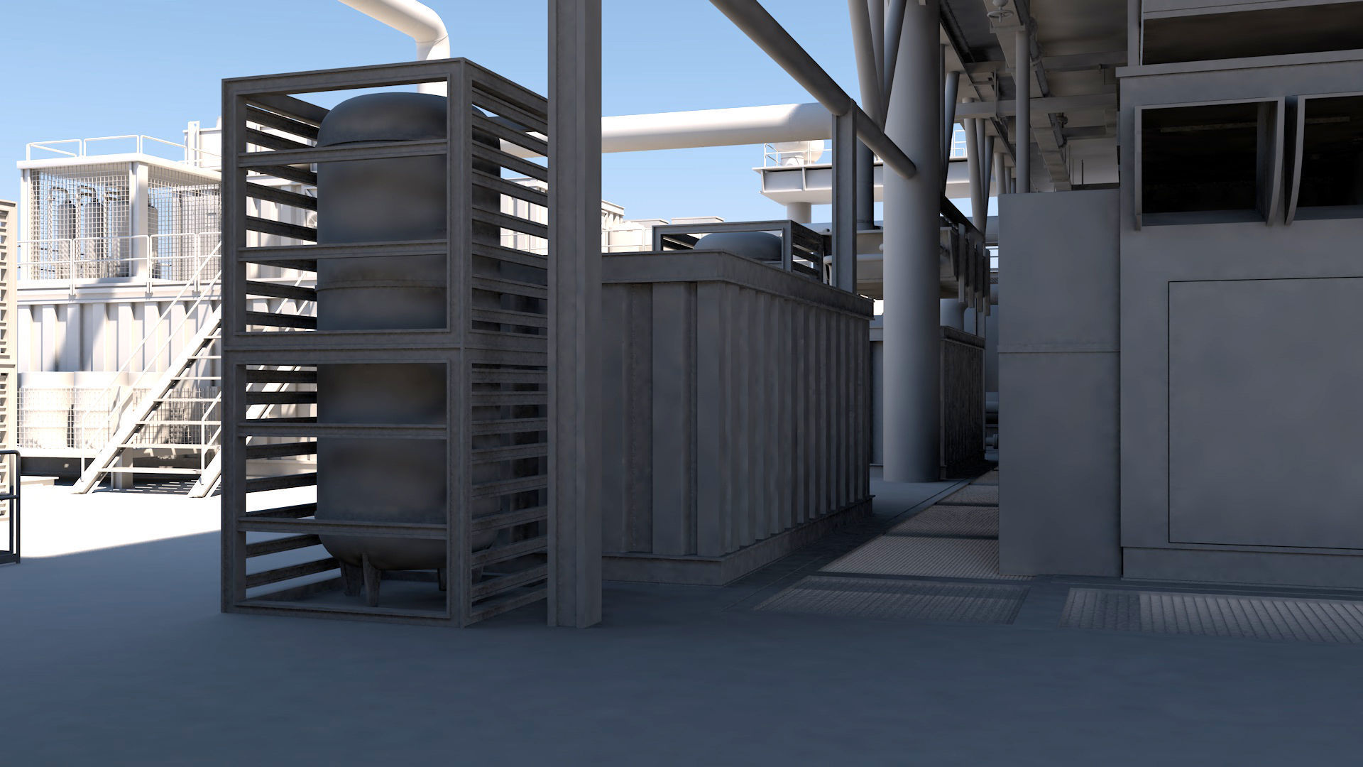 Oil platform 3D model_19