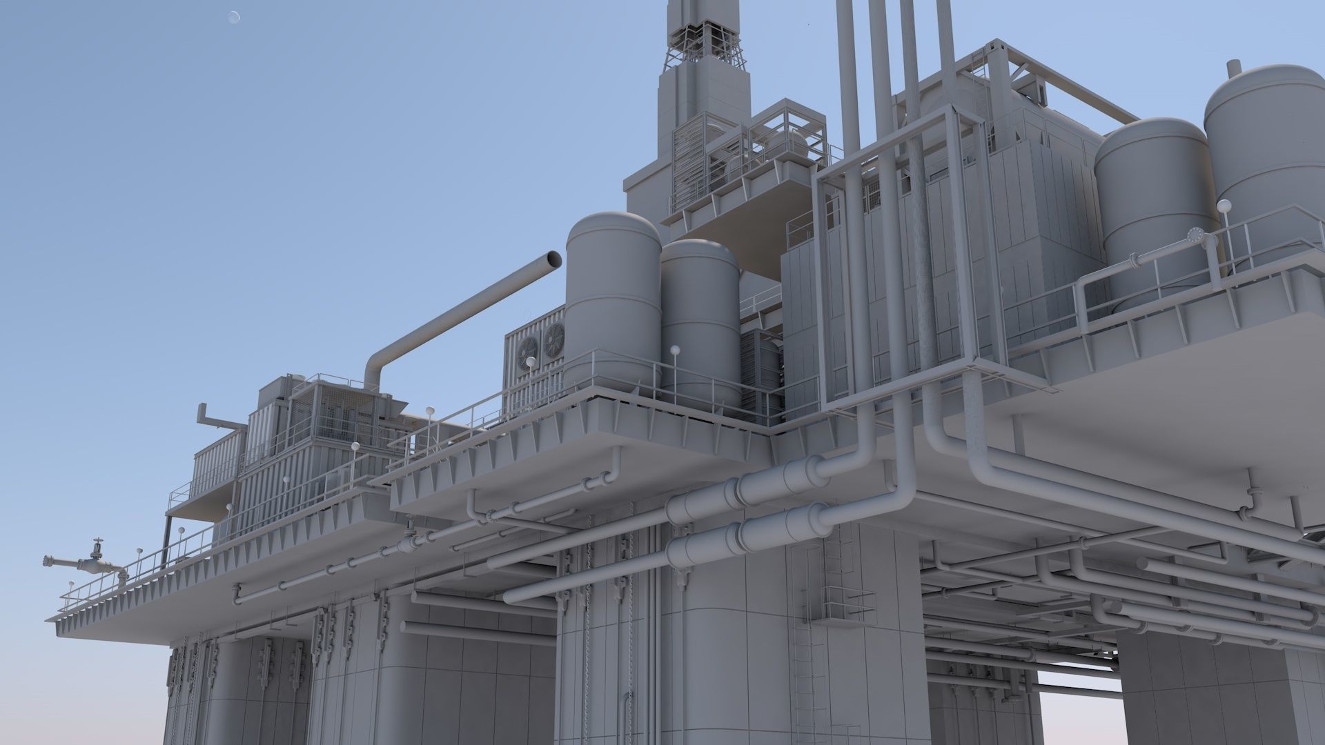 Oil platform 3D model_35