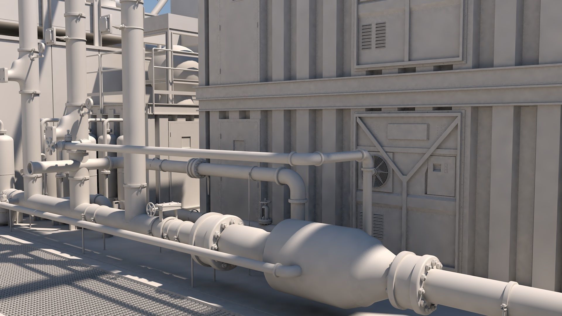 Oil platform 3D model_12