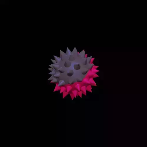 Spike ball 3D print model