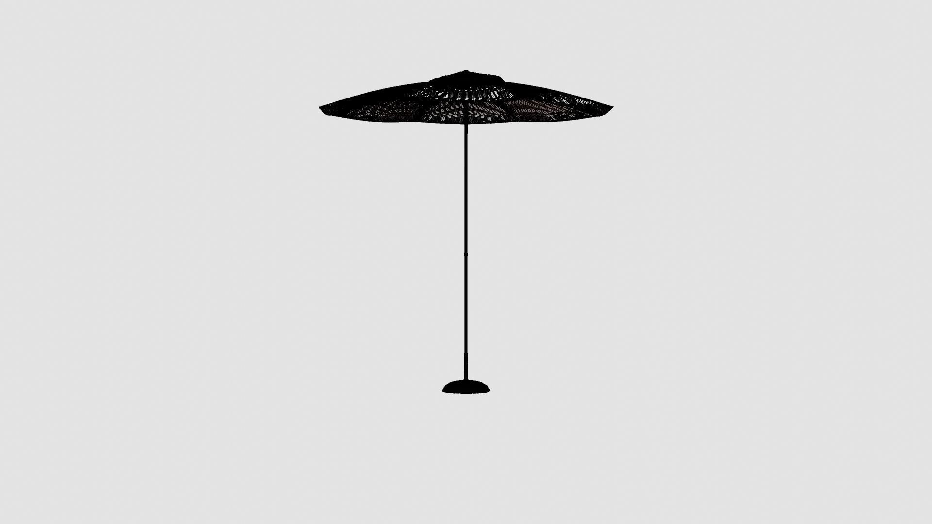 Tropea Umbrella Grey Low-poly 3D model_7