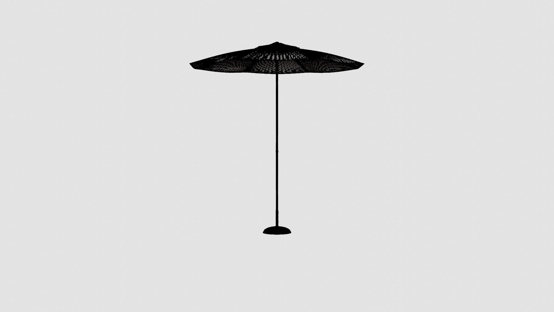 Tropea Umbrella Grey Low-poly 3D model_8