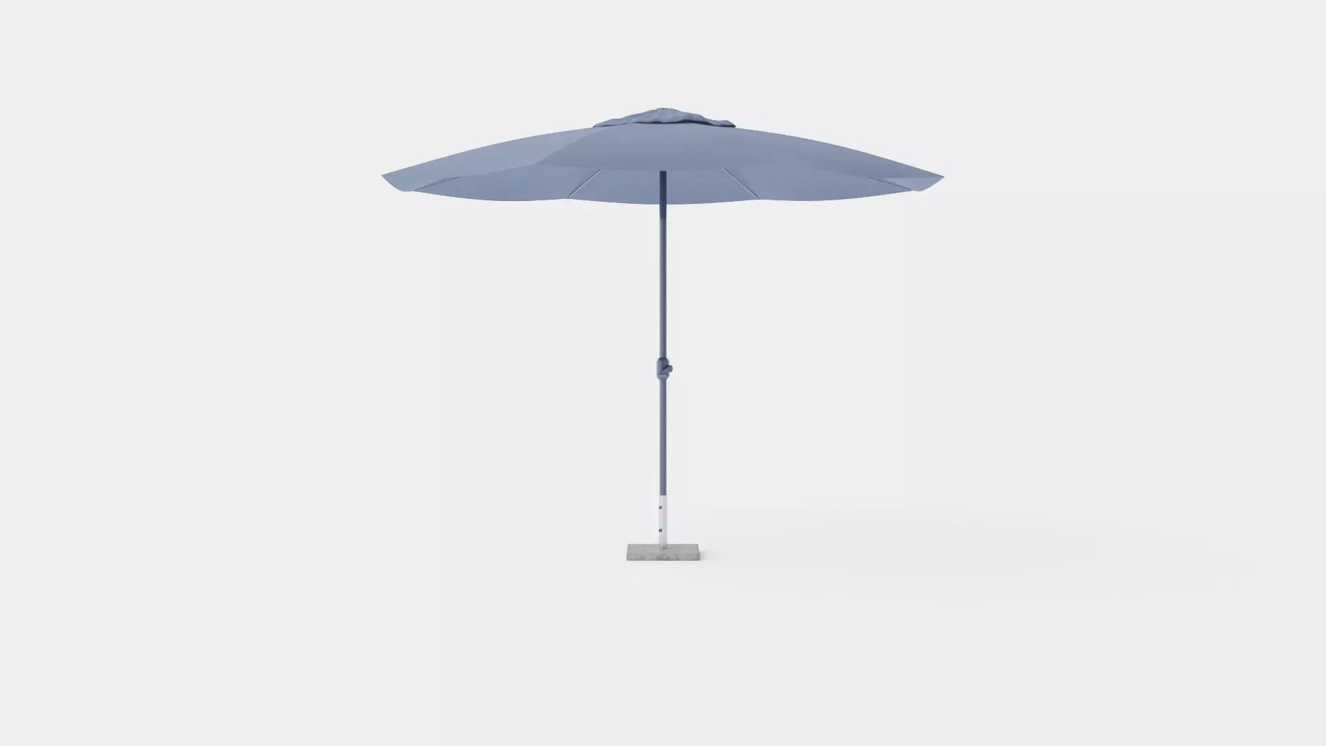 Linnea Umbrella Blue Low-poly 3D model_0