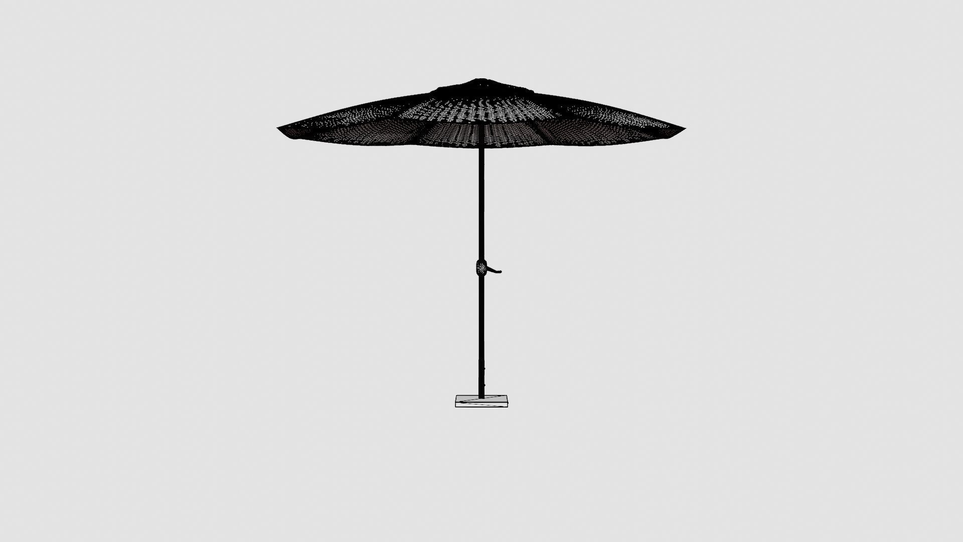 Linnea Umbrella Blue Low-poly 3D model_8