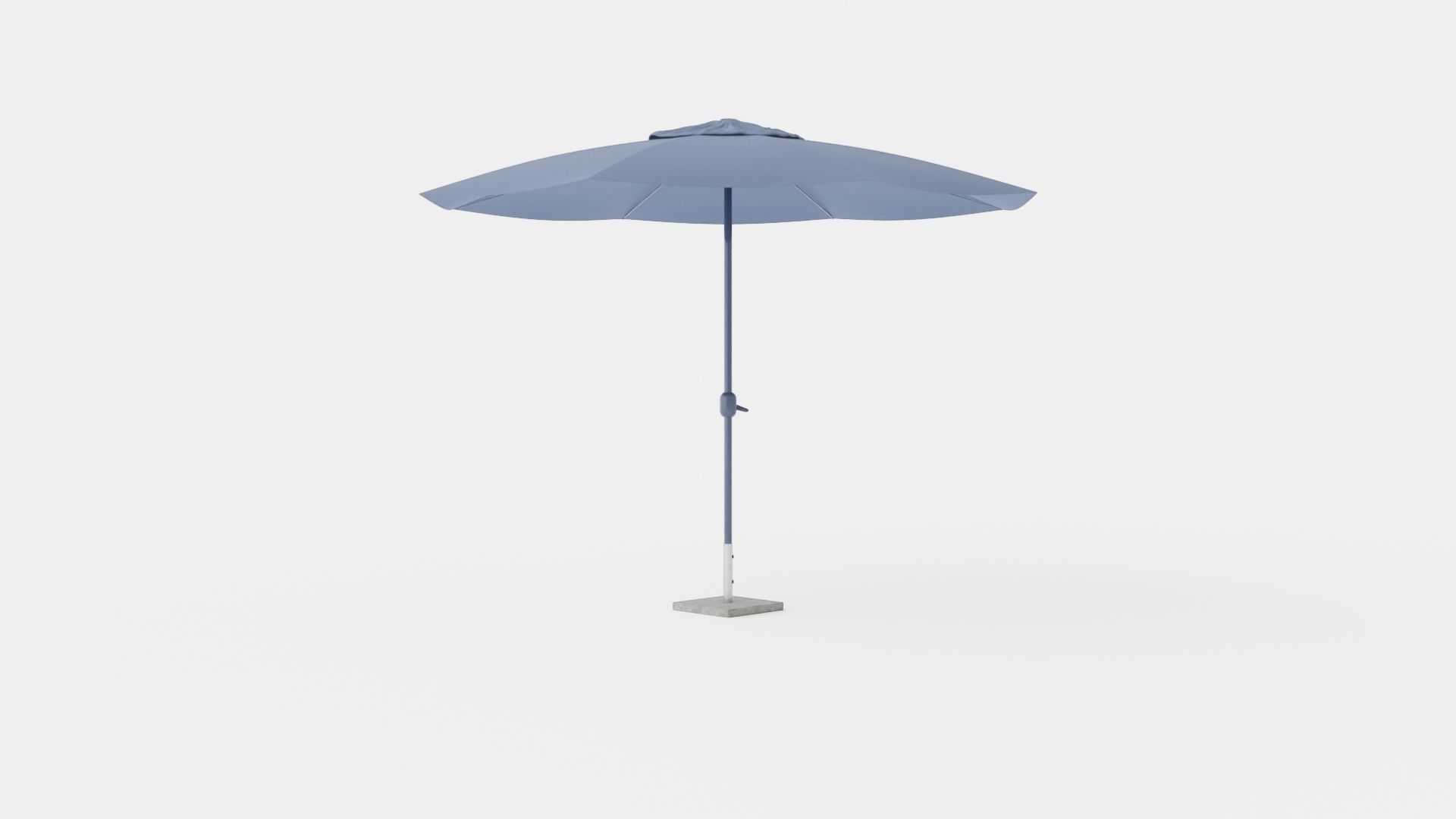 Linnea Umbrella Blue Low-poly 3D model_3