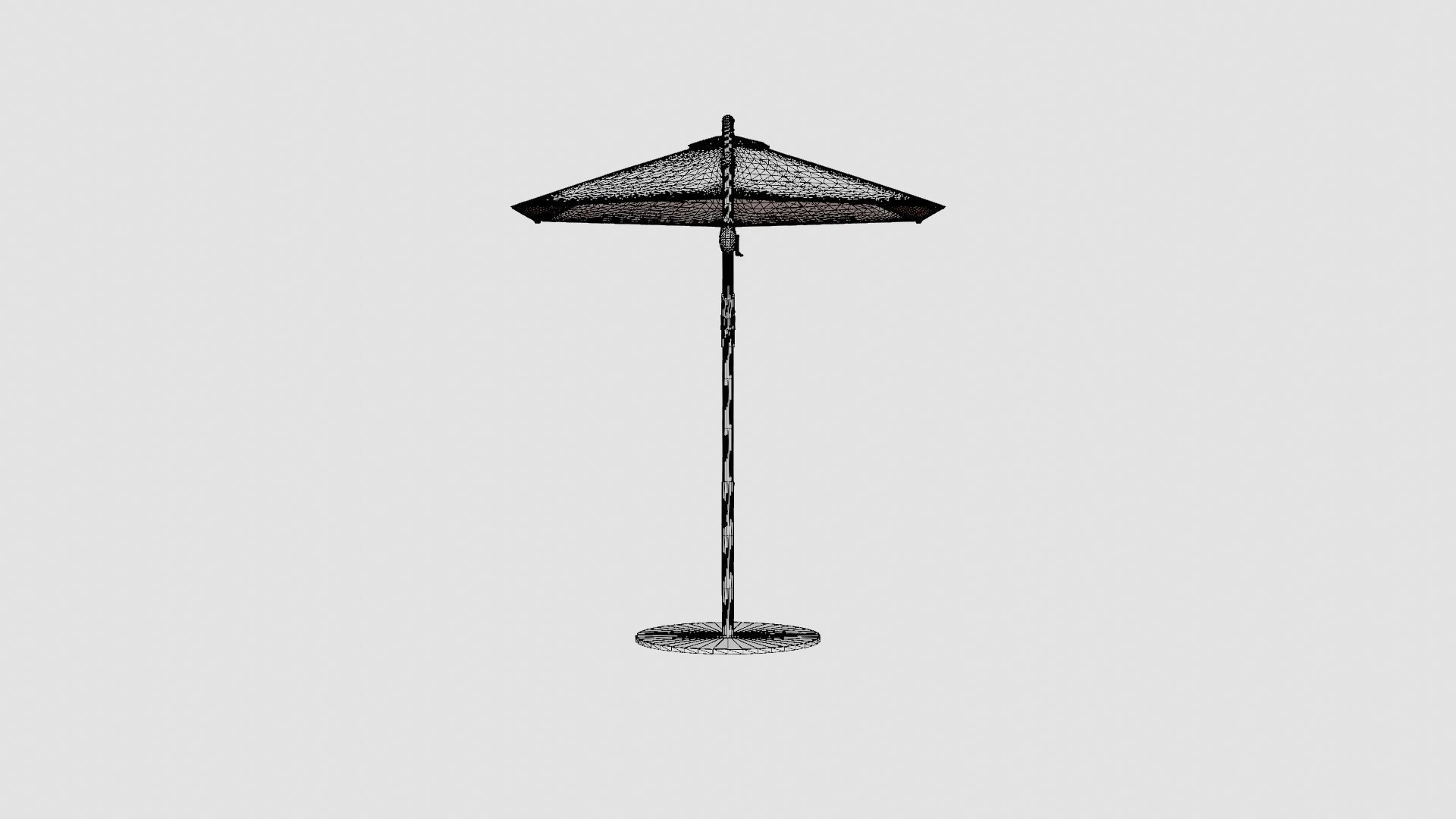 Forio Umbrella Grey Low-poly 3D model_8