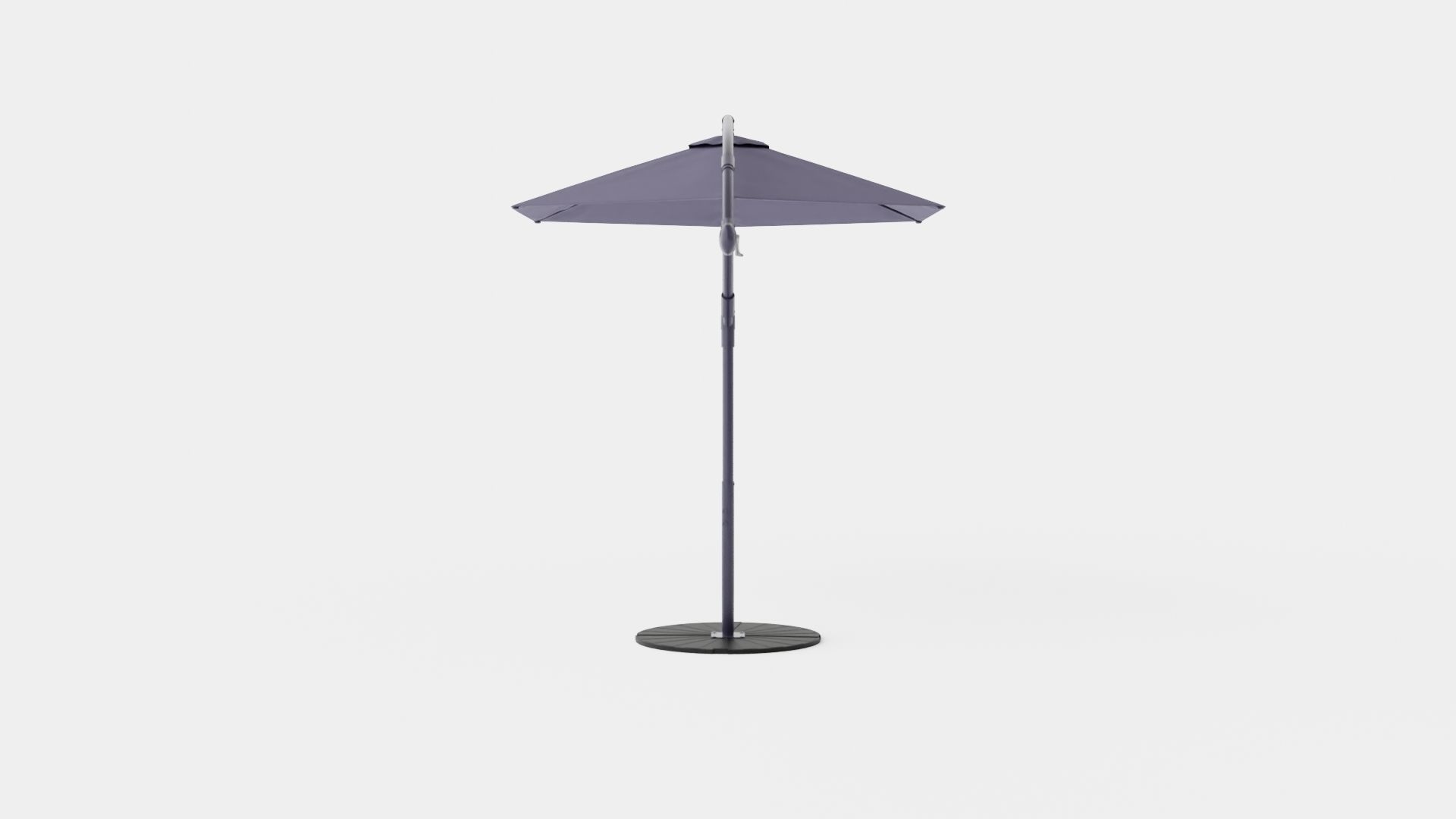 Forio Umbrella Grey Low-poly 3D model_2