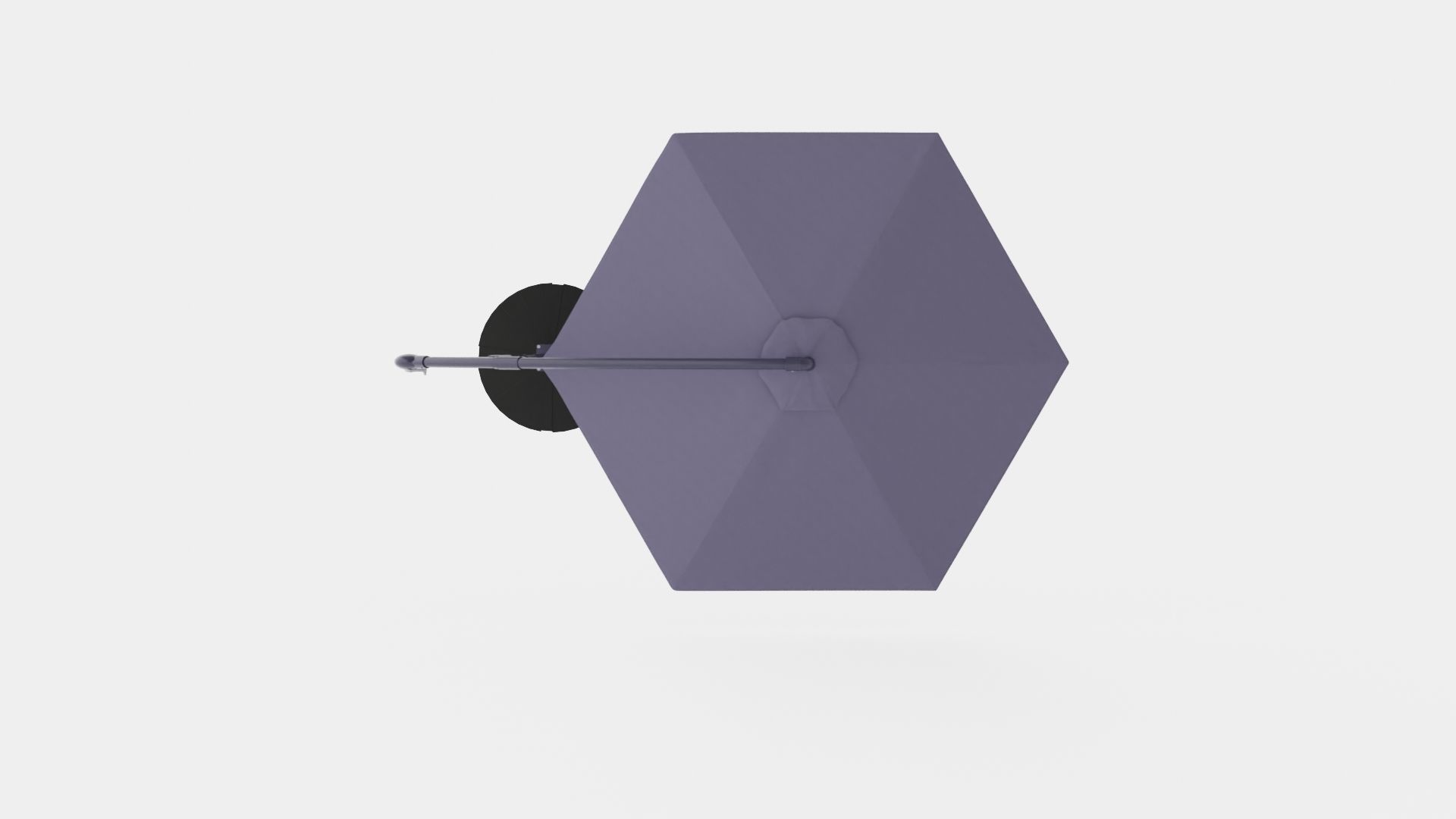 Forio Umbrella Grey Low-poly 3D model_5