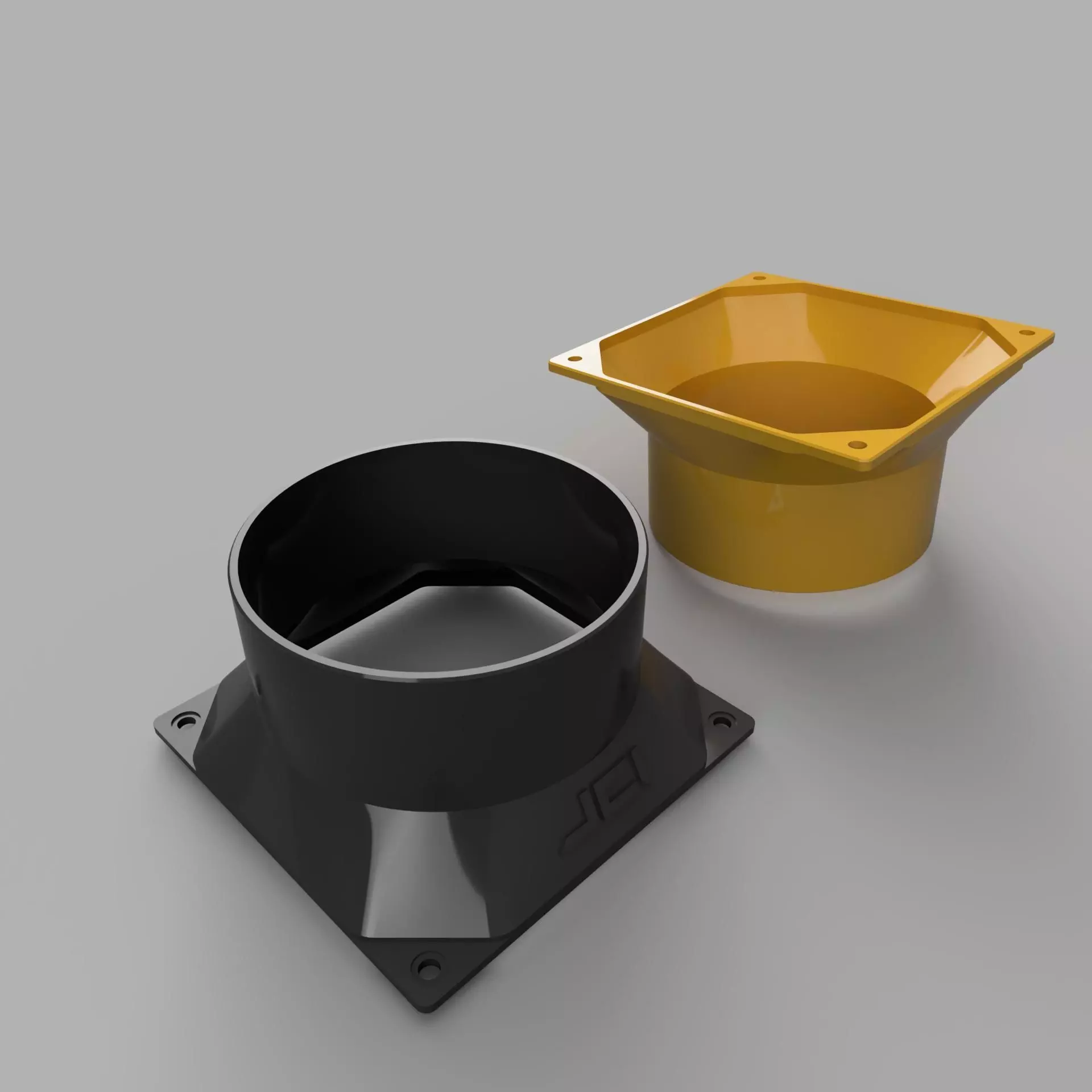 4-inch Shroud for ASICs with 120mm fans 3D print model_0