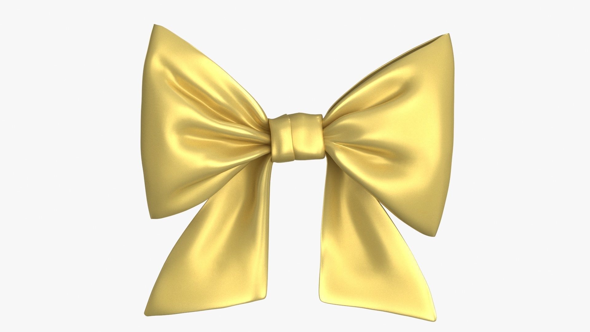 Gift Bow 3 colors v2 Low-poly 3D model_4