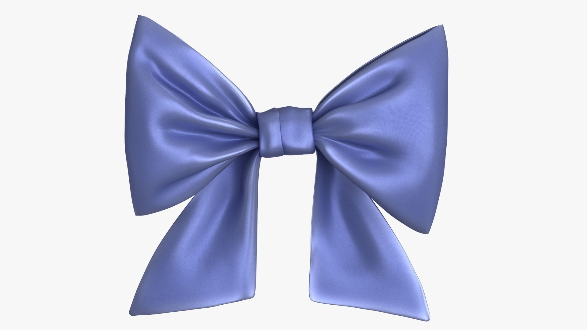 Gift Bow 3 colors v2 Low-poly 3D model_2