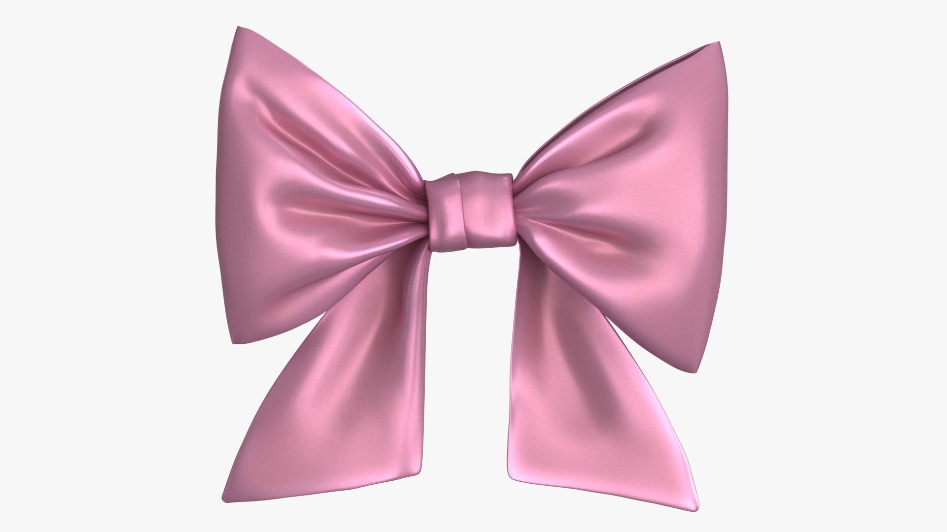 Gift Bow 3 colors v2 Low-poly 3D model_3