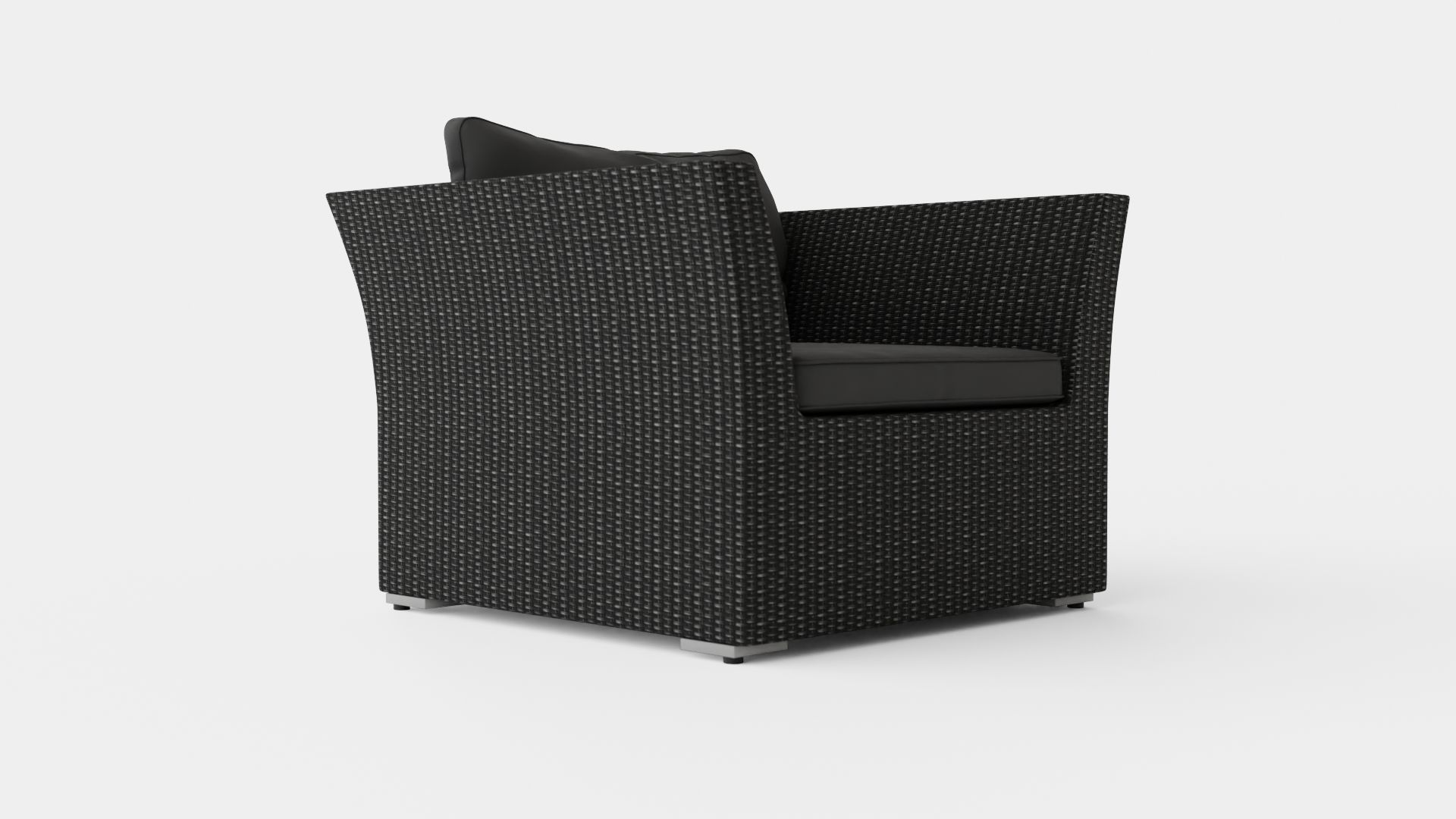 Caracas Lounge Set Chair Low-poly 3D model_1