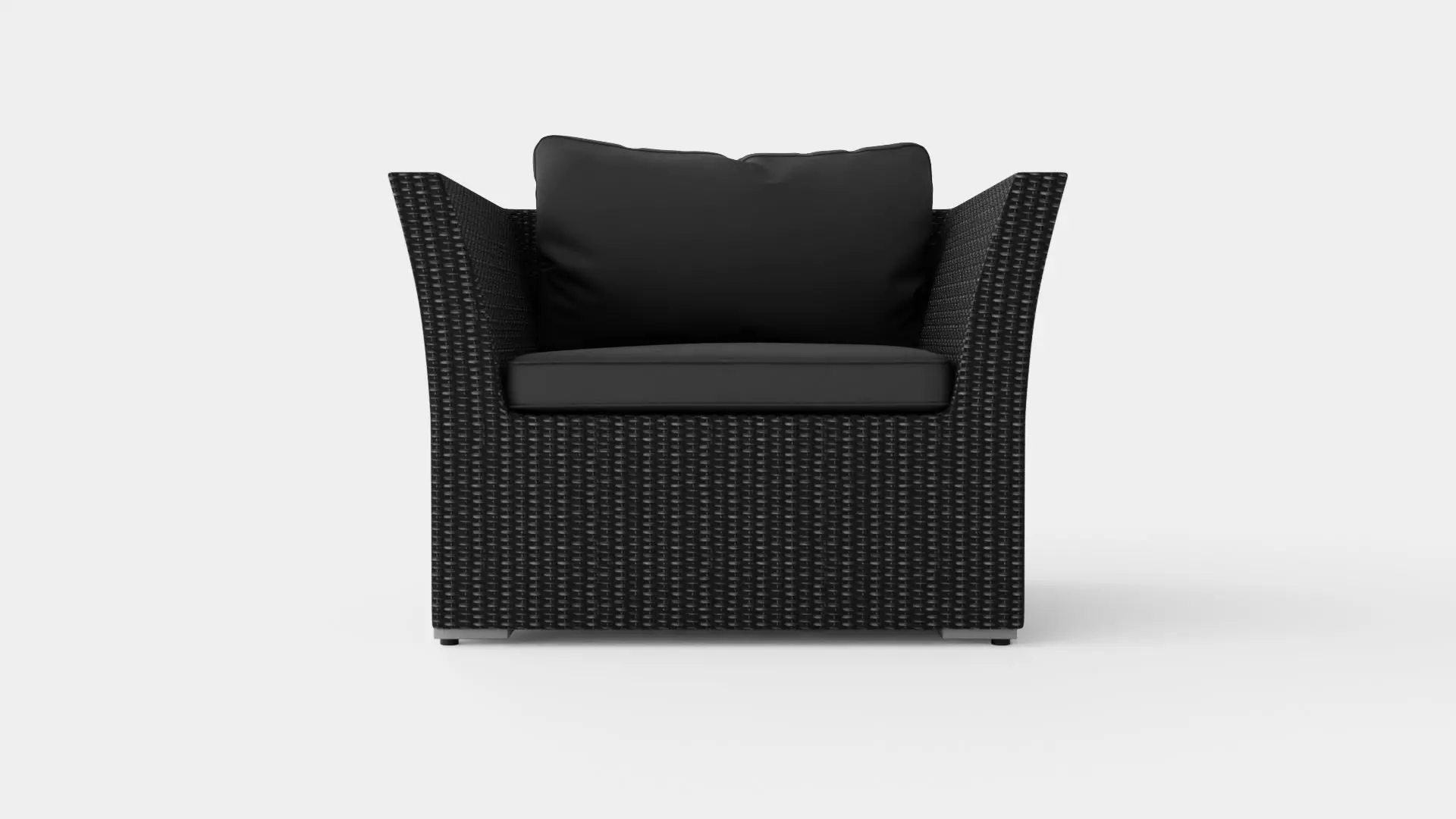 Caracas Lounge Set Chair Low-poly 3D model_0