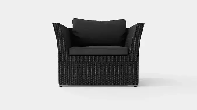 Caracas Lounge Set Chair Low-poly 3D model Caracas Lounge Set Chair Low-poly 3D model