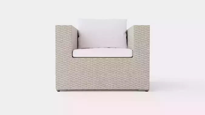 Asker Lounge Chair Low-poly 3D model