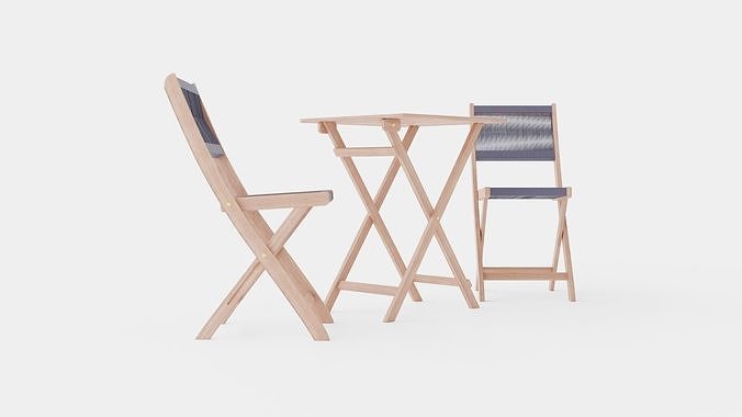 Da Nang Balcony Set Low-poly 3D model 2