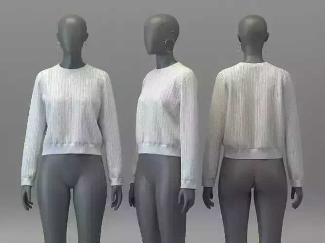 Cropped Crochet Jumper