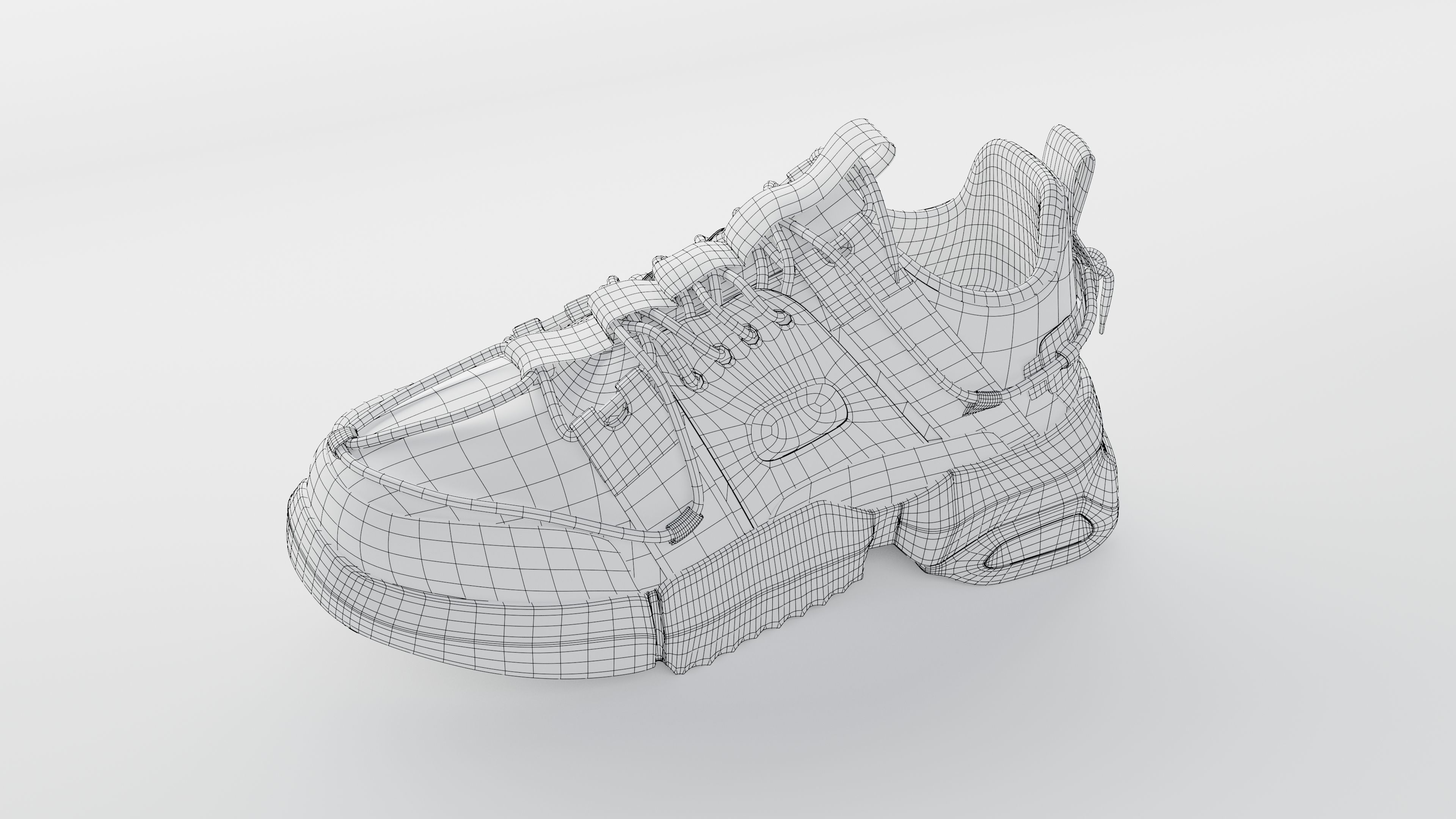 Sneakers Low-poly 3D model_8