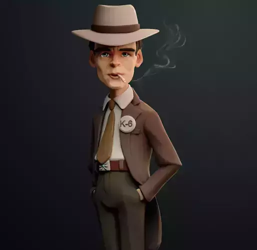 Oppenheimer Cillian Murphy Stylized