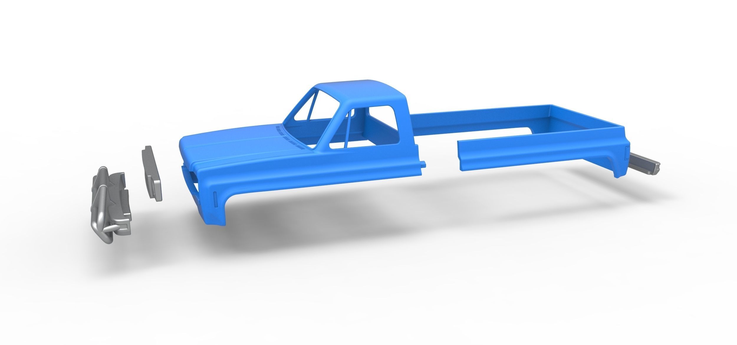 Shell for Vintage Monster tank Scale 1 to 25 3D print model_13