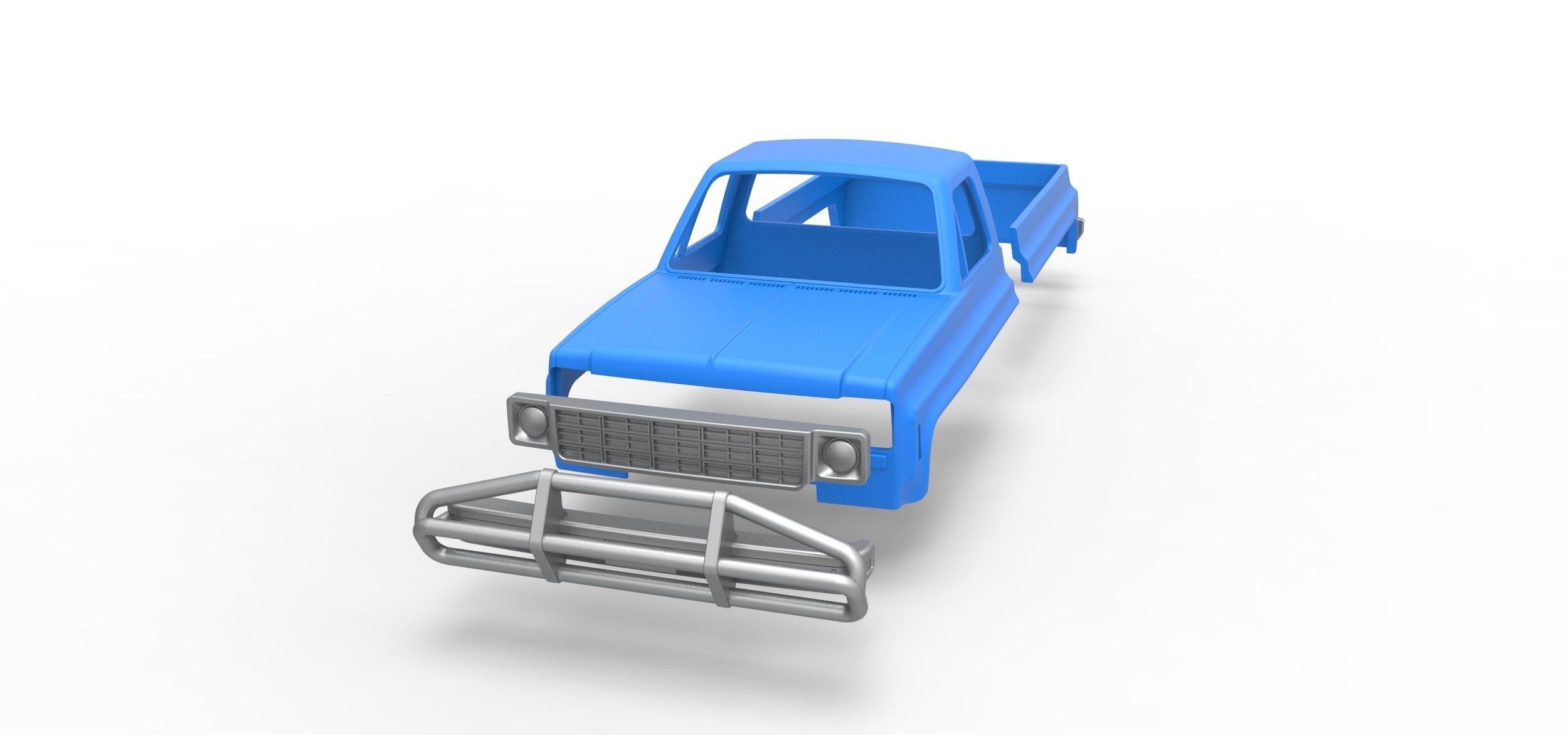 Shell for Vintage Monster tank Scale 1 to 25 3D print model_16