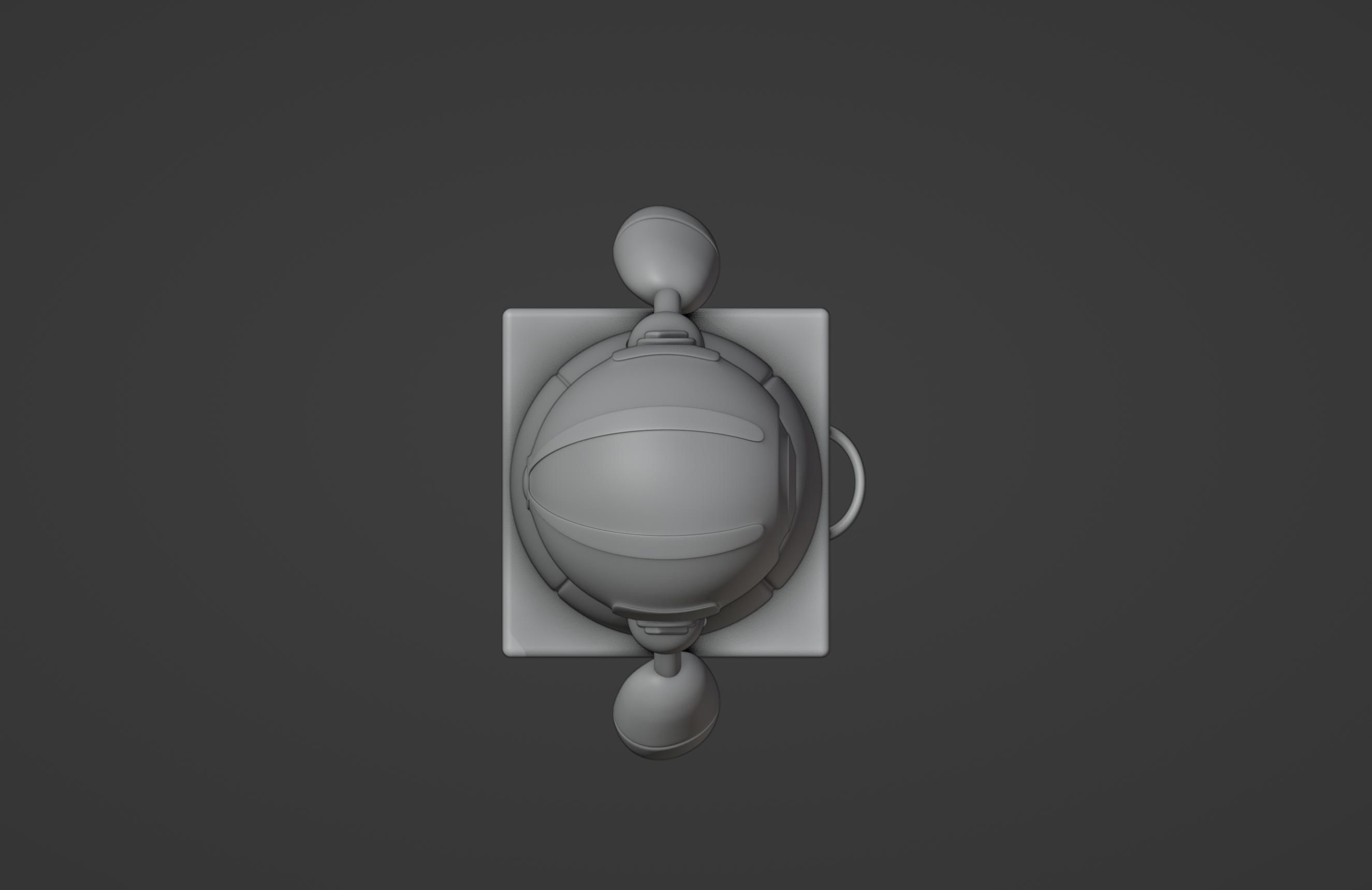 Friendly Robot Posable  3D print model_7