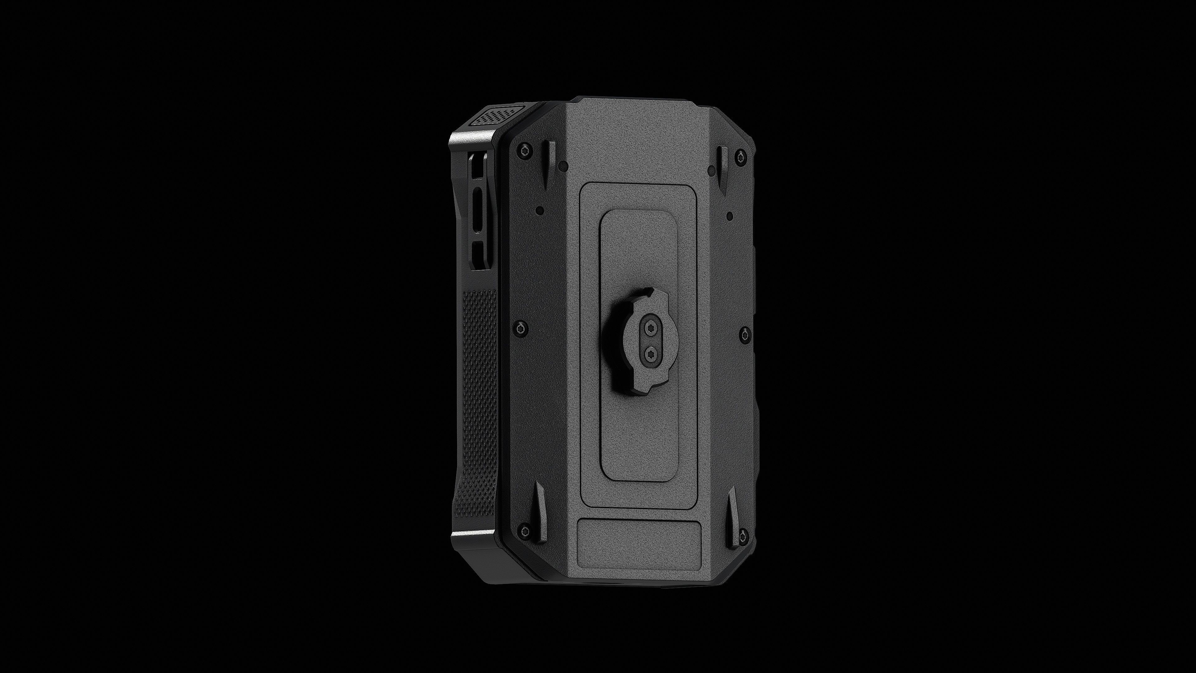 Axon Body 4 Body Camera Low-poly 3D model_4