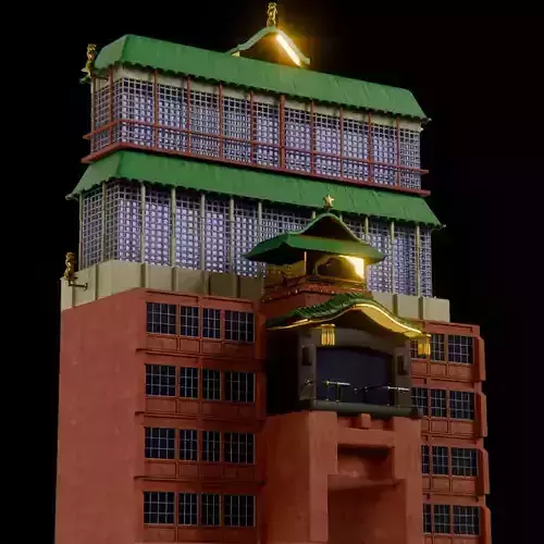 Japanese Dojo Free 3D model