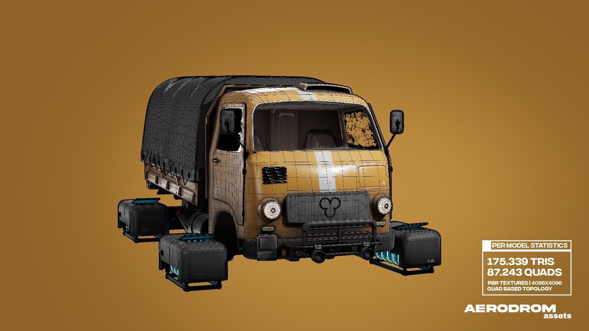 Tam800 - GameReady Sci-fi Vehicle - AR - VR 3D model_17