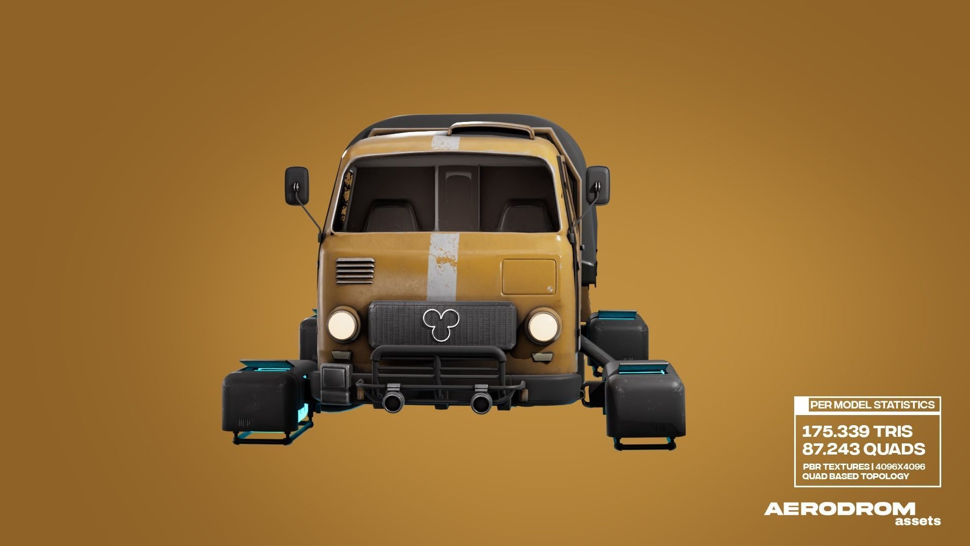 Tam800 - GameReady Sci-fi Vehicle - AR - VR 3D model_16