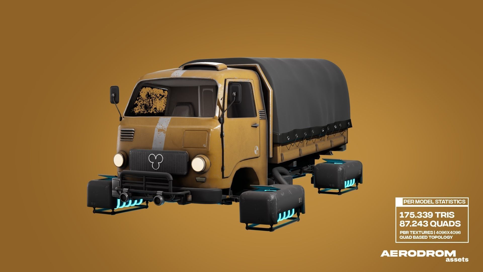 Tam800 - GameReady Sci-fi Vehicle - AR - VR 3D model_15